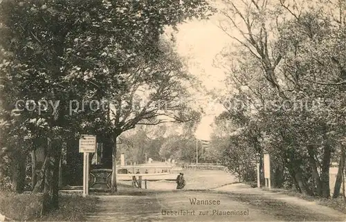 Wannsee ueberfahrt zur Pfaueninsel Kat. Berlin