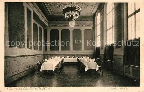 Berlin Kammersaele Roter Saal Kronleuchter Kat. Berlin