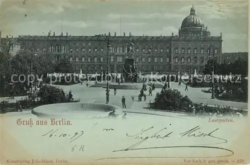 Berlin Lustgarten Denkmal Schloss Deutsche Reichspost Kat. Berlin