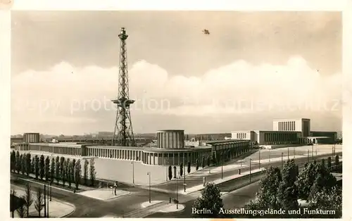 Berlin Ausstellungsgelaende und Funkturm Kat. Berlin