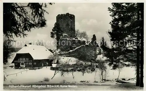 Koenigsfeld Schwarzwald Ruine Waldau Kat. Koenigsfeld im Schwarzwald