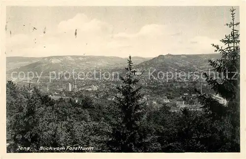 Jena Thueringen Blick vom Forstturm