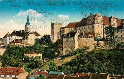 Bautzen Schloss Ortenburg und Petrikirche Kat. Bautzen
