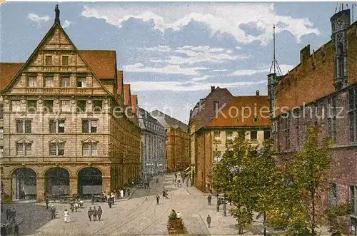 Koeln Rhein Stadthaus Guerzenich und Guerzenichstrasse Kat. Koeln