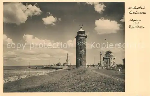 Cuxhaven Nordseebad Strand Leuchtturm Kat. Cuxhaven