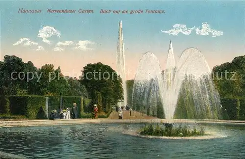 Hannover Herrenhaeuser Garten Grosse Fontaine Kat. Hannover