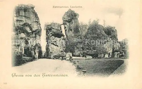 Externsteine Landseite Kat. Detmold