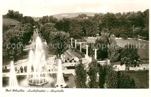 Bad Salzuflen Leuchtfontaene und Hauptallee Kat. Bad Salzuflen