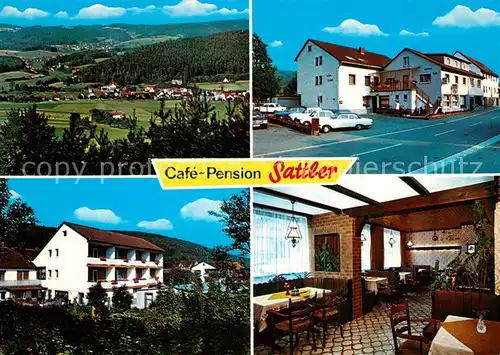 AK / Ansichtskarte Wahlen Odenwald Cafe Pension Sattler Kat. Grasellenbach