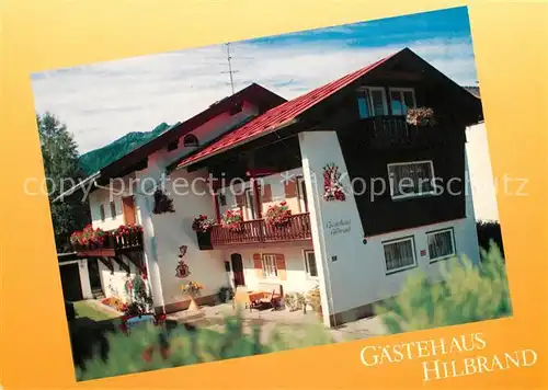 AK / Ansichtskarte Oberstdorf Gaestehaus Hilbrand  Kat. Oberstdorf