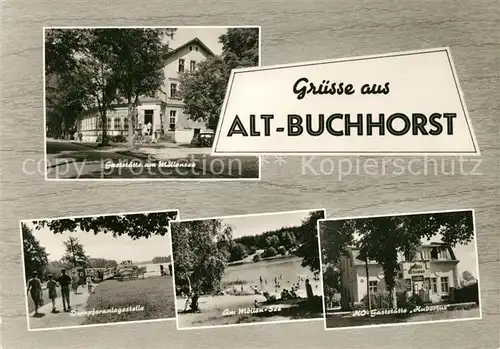 AK / Ansichtskarte Alt Buchhorst Gaststaette am Moellensee Gaststaette Hubertus Kat. Gruenheide Mark