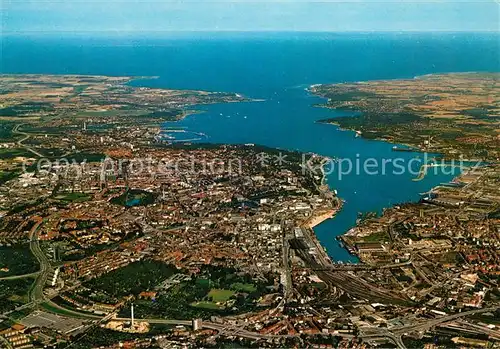 AK / Ansichtskarte Kiel Fliegeraufnahme mit Foerde Kat. Kiel