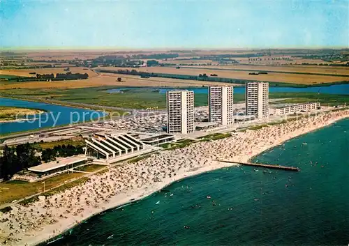 AK / Ansichtskarte Burg Fehmarn Fliegeraufnahme mit Strand Kat. Fehmarn