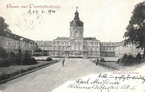 AK / Ansichtskarte Charlottenburg Koenigliches Schloss Deutsche Reichspost Kat. Berlin