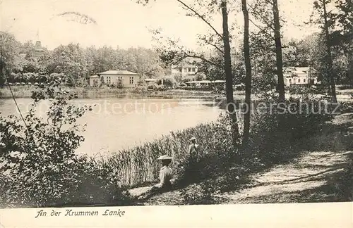 AK / Ansichtskarte Berlin Uferpartie an der Krummen Lanke See Kat. Berlin