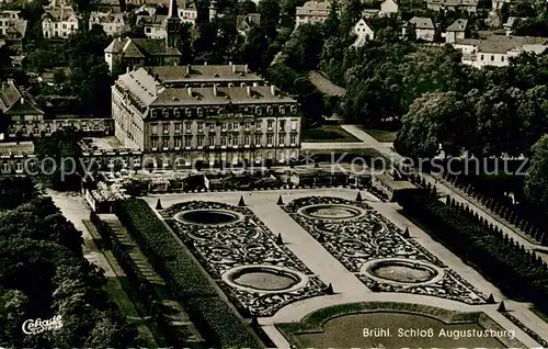 AK / Ansichtskarte Bruehl Baden Schloss Augustusburg Fliegeraufnahme Kat. Bruehl
