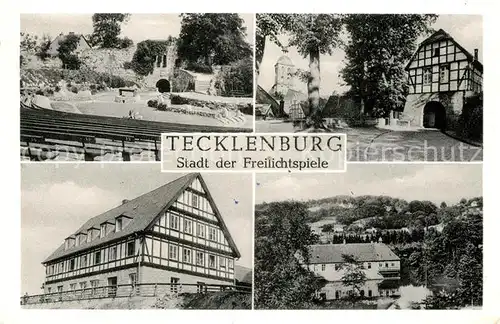 AK / Ansichtskarte Tecklenburg Freilichtspiele Fachwerkhaeuser Panorama Kat. Tecklenburg