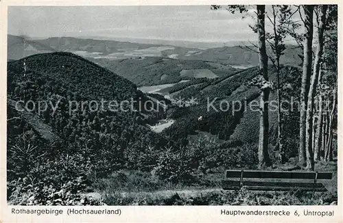 AK / Ansichtskarte Schmallenberg Wanderstrecke im Rothaargebirge Kat. Schmallenberg