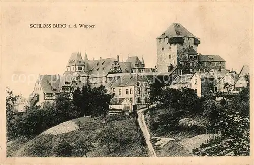 AK / Ansichtskarte Burg Wupper Schloss Burg Kat. Solingen