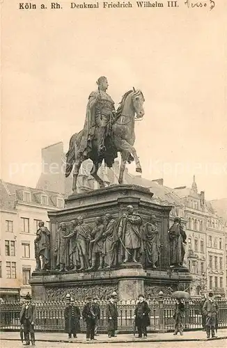 AK / Ansichtskarte Koeln Rhein Denkmal Friedrich Wilhelm II Kat. Koeln