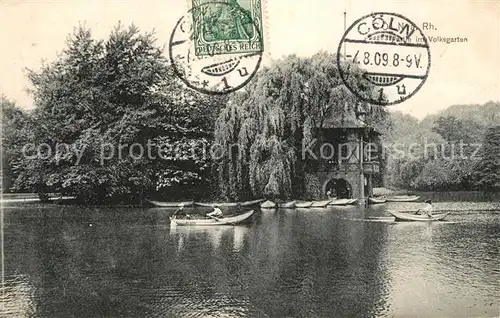 AK / Ansichtskarte Coeln Rhein Partie im Volksgarten Kat. Koeln