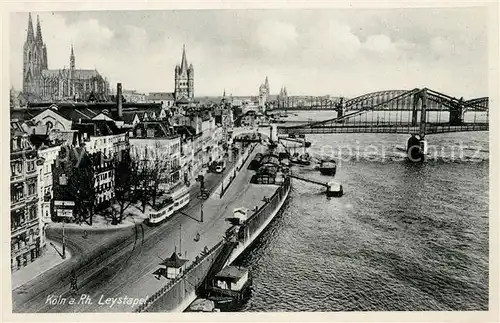 AK / Ansichtskarte Koeln Rhein Leystapel Dom Kat. Koeln