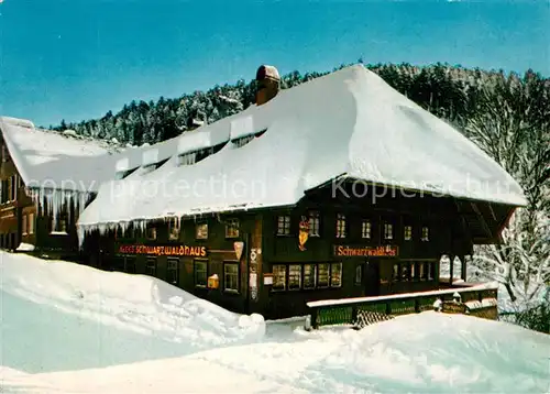 AK / Ansichtskarte Todtmoos Schwarzwaldhaus im Schnee Kat. Todtmoos
