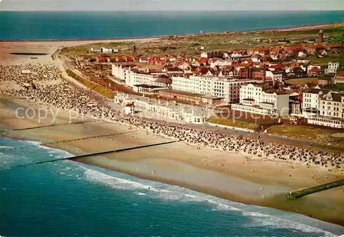 AK / Ansichtskarte Borkum Nordseebad Fliegeraufnahme Kat. Borkum