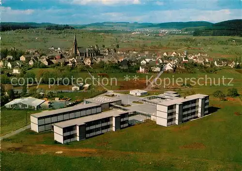 AK / Ansichtskarte Wirges Fliegeraufnahme Westerwaelder Dom Theodor Heuss Schule Kat. Wirges