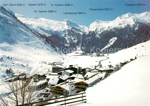 AK / Ansichtskarte Hintertux Zillertal Winterpanorama  Kat. Tux