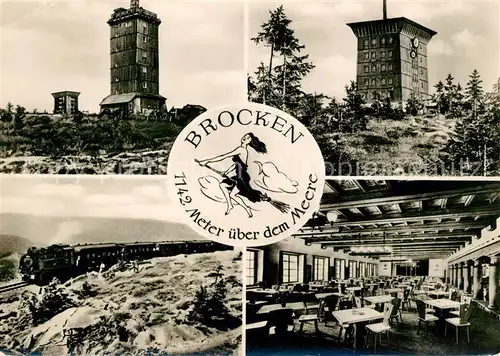 AK / Ansichtskarte Brocken Harz Brockenbahn Hotel