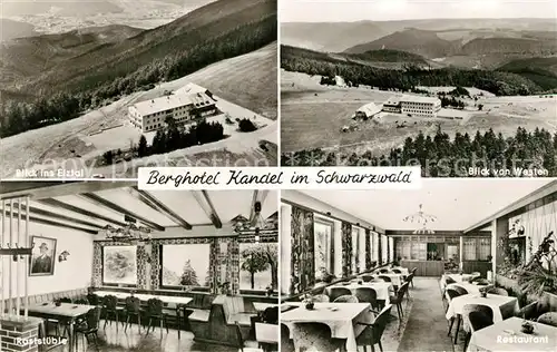 AK / Ansichtskarte Kandel Breisgau Elztal Westen Raststueble Restaurant