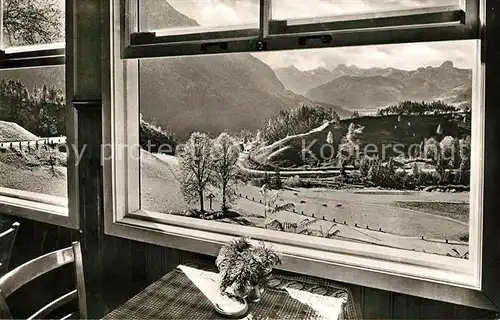 AK / Ansichtskarte Melleck Gasthaus Veranda Landesgrenze Loferer Steinberge Kat. Schneizlreuth