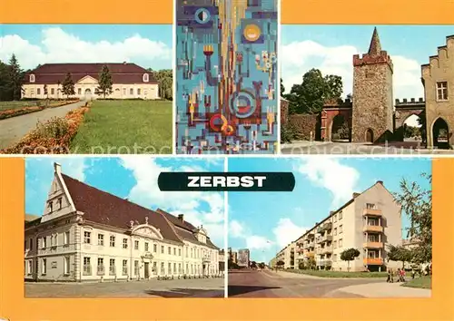 AK / Ansichtskarte Zerbst Stadthalle Heidetor Rat der Stadt Kat. Zerbst