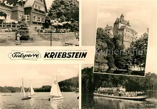 AK / Ansichtskarte Kriebstein Talsperre Burg Grossgaststaette Kat. Kriebstein
