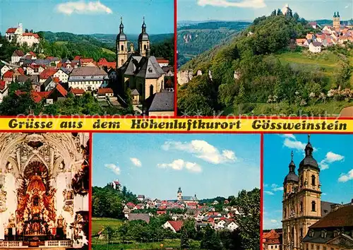 AK / Ansichtskarte Goessweinstein Kirchen Schloss Burg Panoramen Kat. Goessweinstein