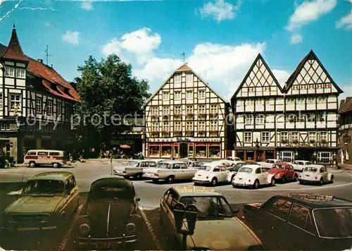 AK / Ansichtskarte Soest Arnsberg Fachwerkhaeuser Marktplatz