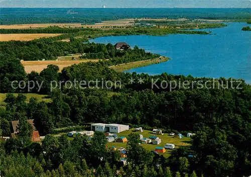 AK / Ansichtskarte Thuelsfelder Talsperre Fliegeraufnahme Campingplatz