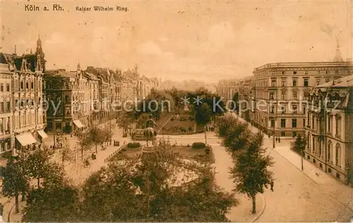 AK / Ansichtskarte Koeln Rhein Kaiser Wilhelm Ring Denkmal Kat. Koeln