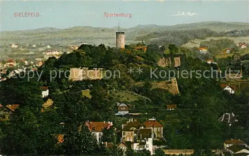 AK / Ansichtskarte Bielefeld Stadtpanorama mit der Sparrenburg Kat. Bielefeld