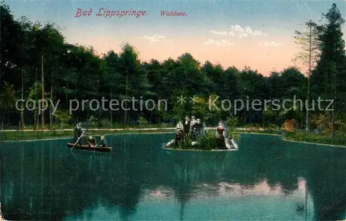 AK / Ansichtskarte Bad Lippspringe Waldsee Kat. Bad Lippspringe