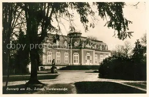 AK / Ansichtskarte Benrath Schloss Vorderansicht Kat. Duesseldorf