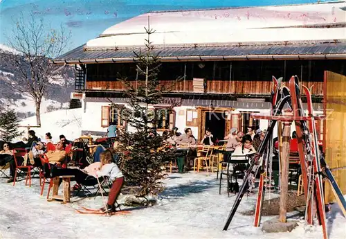 AK / Ansichtskarte Megeve La Sauvageonne Restaurant de Montagne Skigebiet Kat. Megeve
