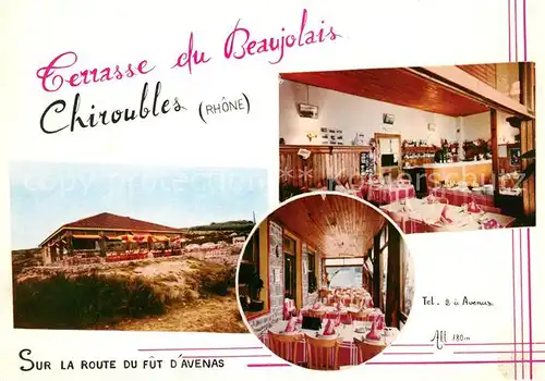 AK / Ansichtskarte Chiroubles Terrasse du Beaujolais Kat. Chiroubles