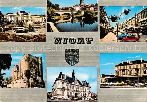 AK / Ansichtskarte Niort Poste Eglise Rue Victor Hugo  Kat. Niort