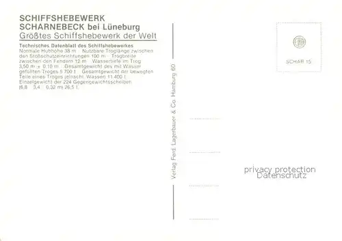 AK / Ansichtskarte Scharnebeck Lueneburg Schiffshebewerk Enten  Kat. Scharnebeck