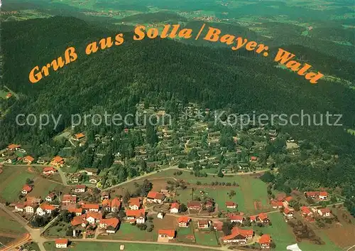 AK / Ansichtskarte Solla Thurmansbang Fliegeraufnahme Bayerischer Wald Kat. Thurmansbang