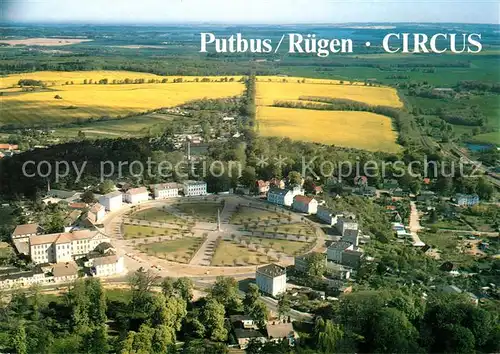 AK / Ansichtskarte Putbus Ruegen Fliegeraufnahme Circus Kat. Putbus