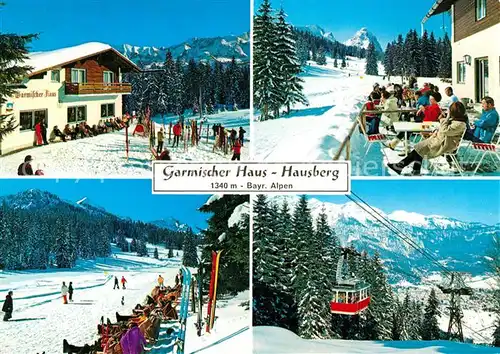 AK / Ansichtskarte Garmisch Partenkirchen Garmischer Haus Hausberg Kat. Garmisch Partenkirchen