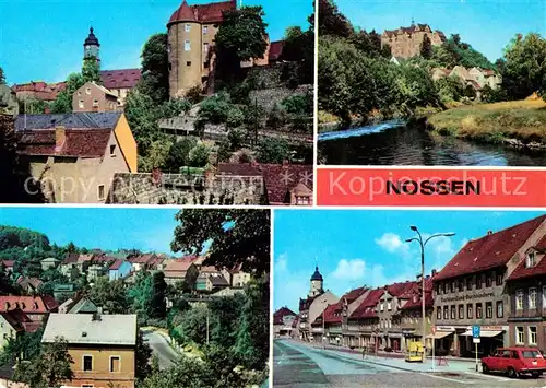 AK / Ansichtskarte Nossen Schlossturm Freiberger Mulde Markt Kat. Nossen